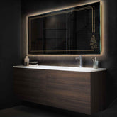 Espejo LED Rectangular | Control por interruptor de pared | Luz blanca cálida - Reyze Seria Good Vibes Model 3